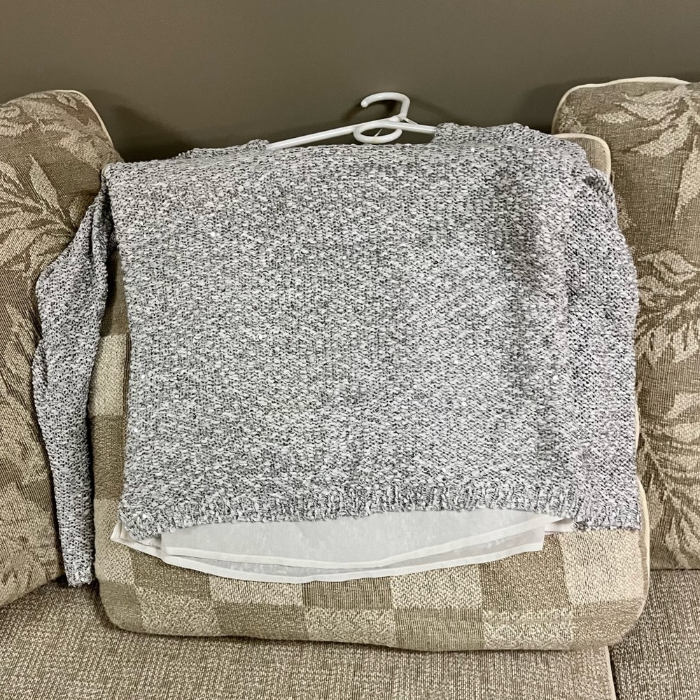 APT 9 sparkly sweater w/underlay